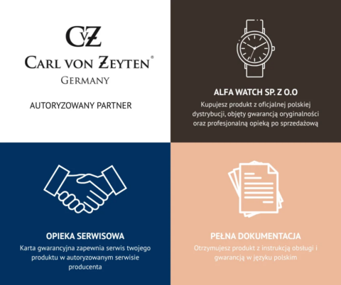 Zegarek męski Carl von Zeyten Freudenstad CVZ0043GRS