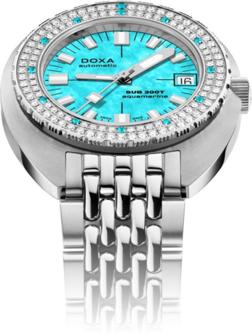 Zegarek damski DOXA SUB SUB 200T Diamonds Aquamarine 804.10D.241.10