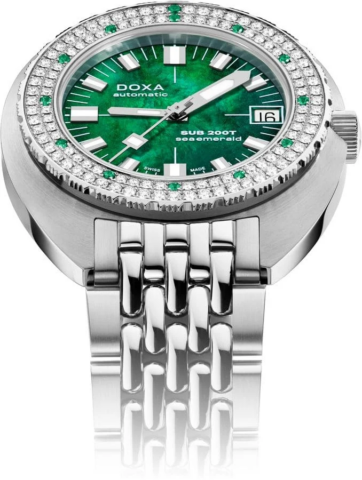 Zegarek damski DOXA SUB SUB 200T Diamonds Sea Emerald 804.10D.131.10