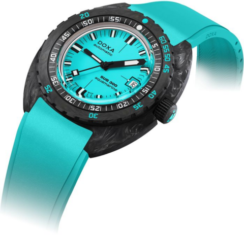 Zegarek męski DOXA SUB SUB 300 Carbon Aquamarine 822.70.241.25