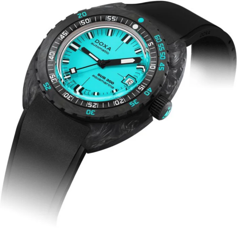 Zegarek męski DOXA SUB SUB 300 Carbon Aquamarine 822.70.241.20