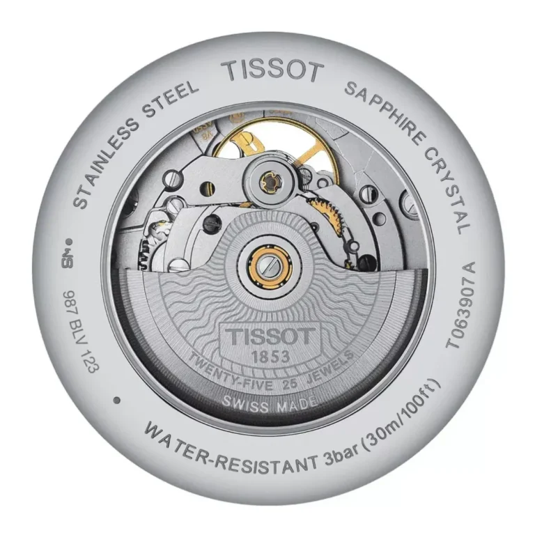 Zegarek męski Tissot Tradition Powermatic 80 Open Heart T0639072203801 – zdjęcie 3