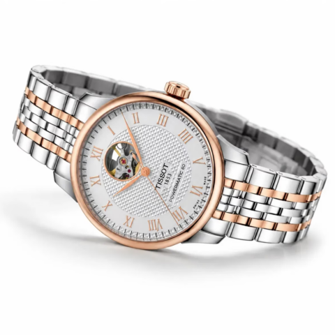 Zegarek męski Tissot Tradition Powermatic 80 Open Heart T0639072203801