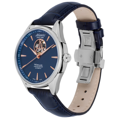 Zegarek męski Atlantic Worldmaster Open Heart 52780.41.51R