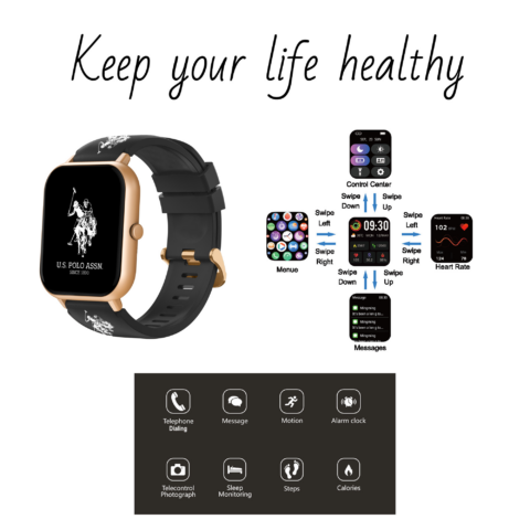 Zegarek smartwatch U.S. Polo Assn. Orion USP3240BK