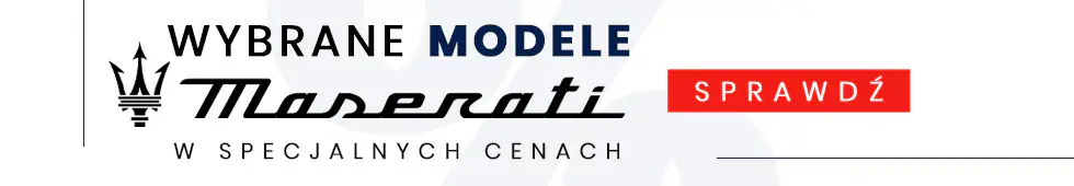 Wybrane modele w specjalnych cenach Maserati