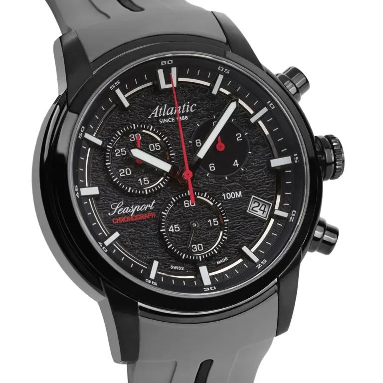 Zegarek męski Atlantic Seasport Chronograph 87461.46.61BKPU