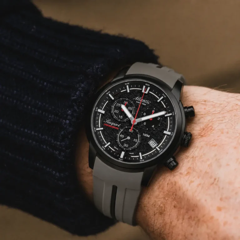 Zegarek męski Atlantic Seasport Chronograph 87461.46.61BKPU